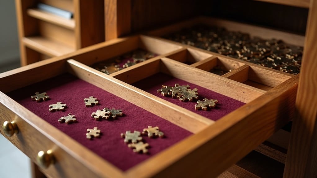 diy wooden puzzle storage
